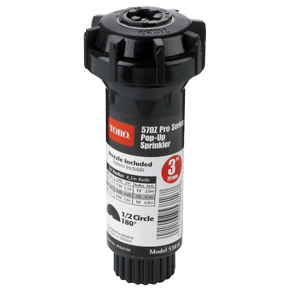 Toro Toro 570Z Pro Series 3 in. H Half-Circle Pop-Up Sprinkler 53816 - main